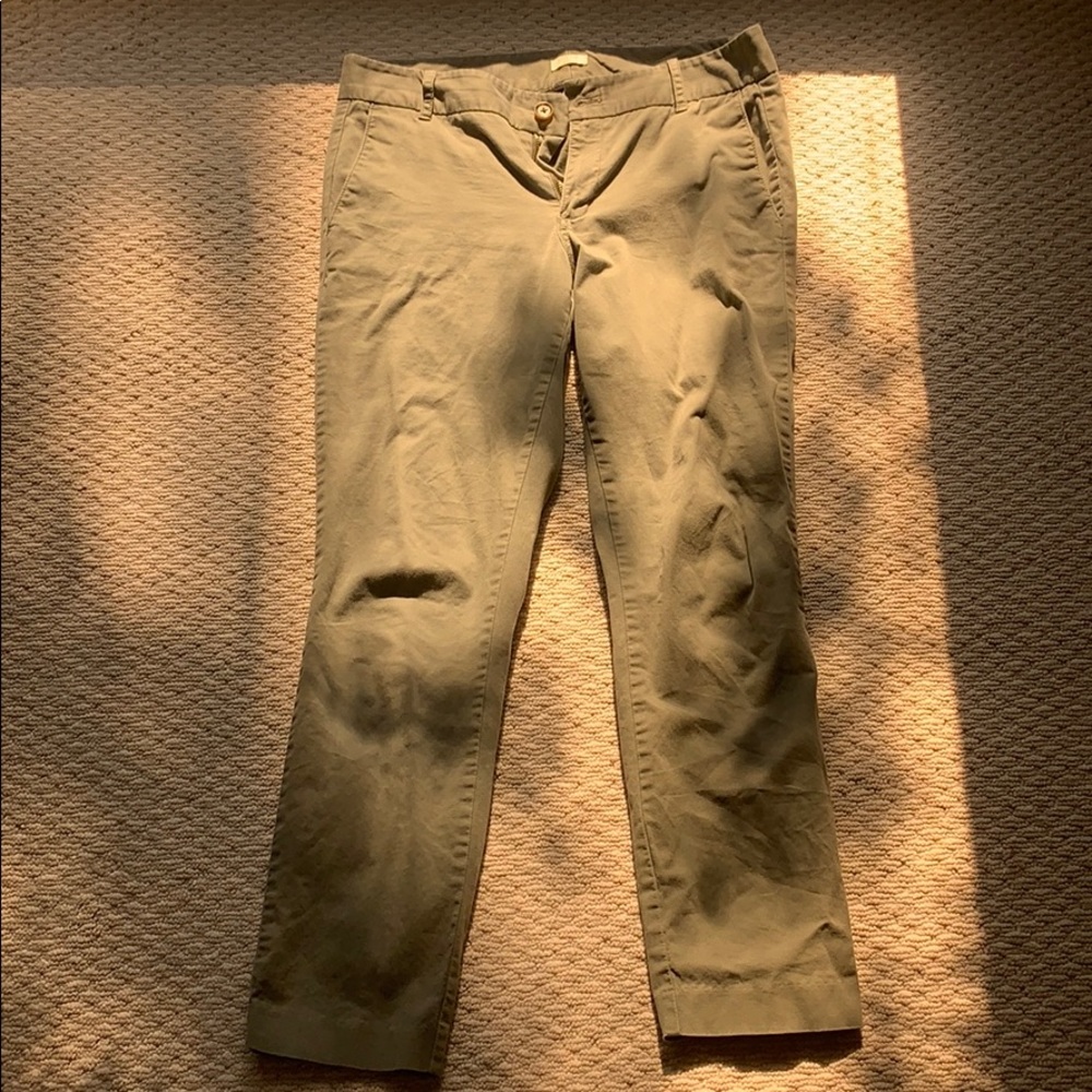 Jcrew Army Green Frankie Pant
